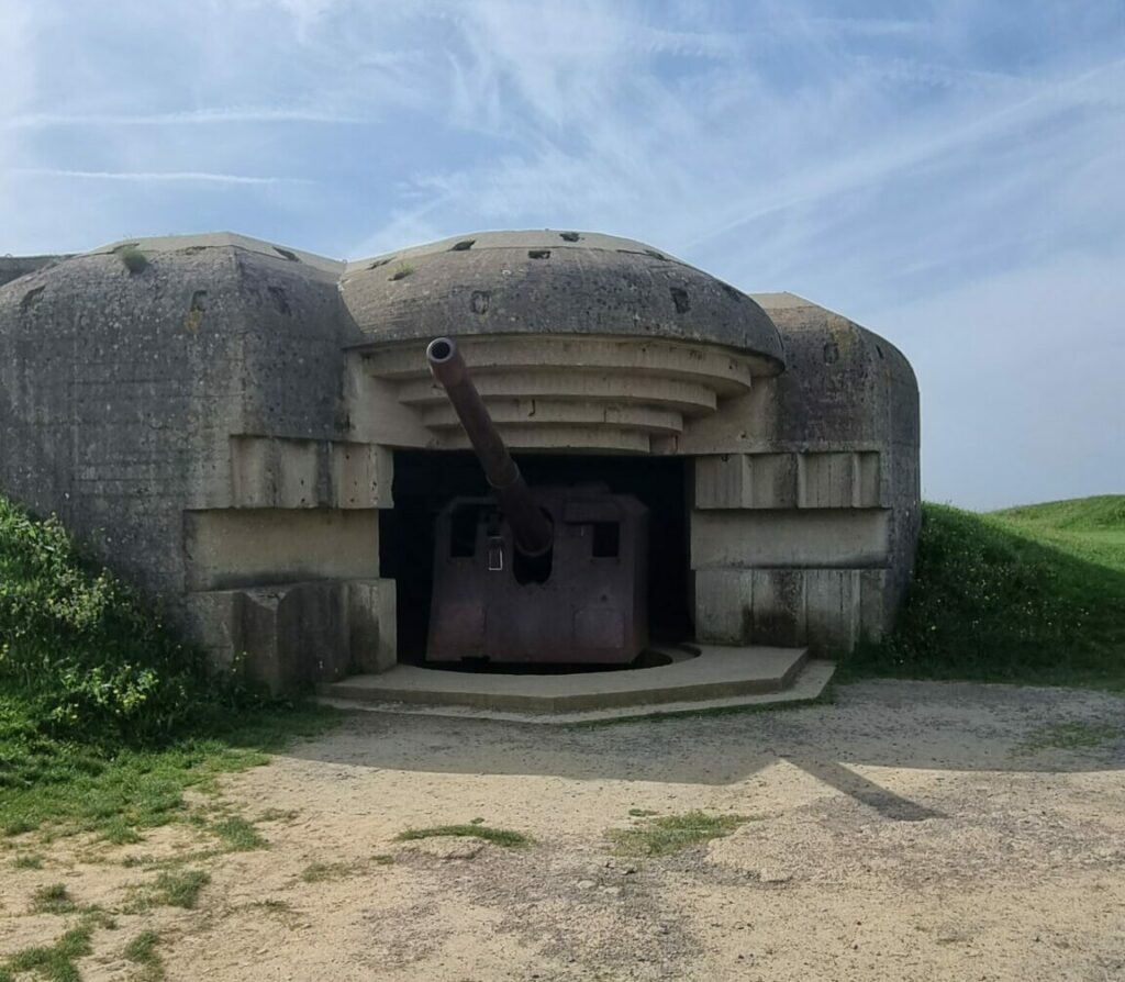 Point du hoc on the road Normandia
